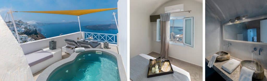 hotel blue dolphins ubicado en fira santorini